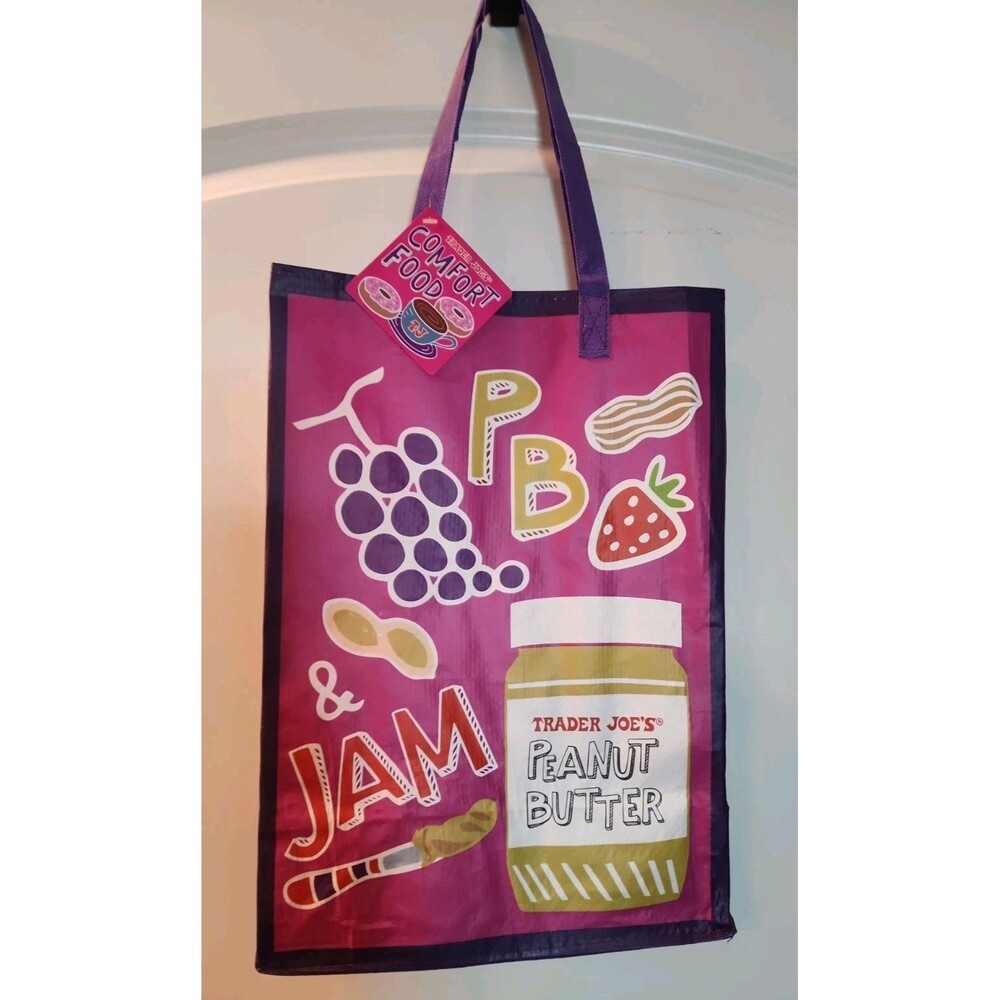 Trader Joe’s Reusable “PB & JAM,” / “Mac & Cheese” tote